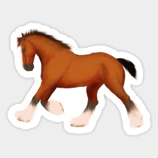 Clydesdale horse Sticker